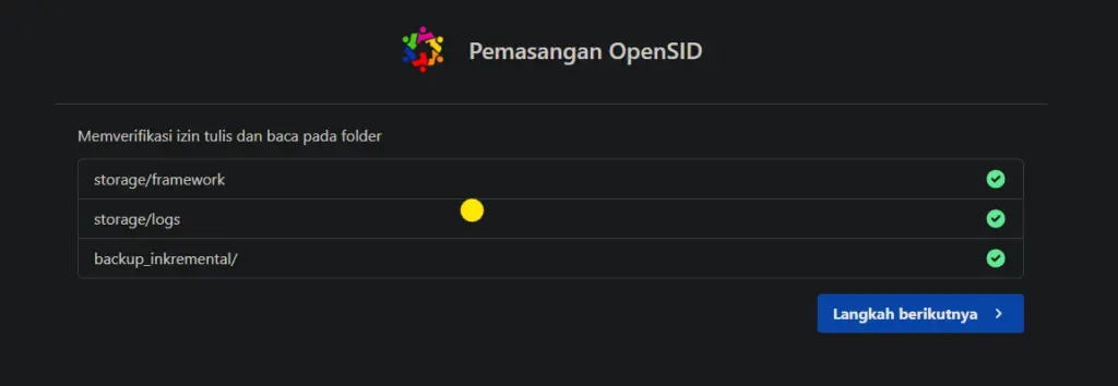 Memeriksa Izin Baca Tulis Folder Storage