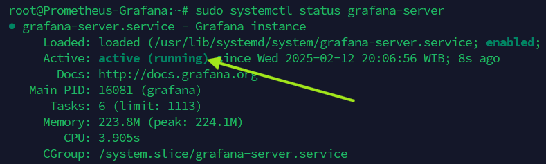 Grafana Status