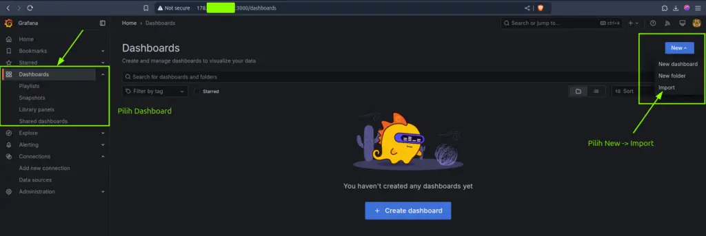 Membuat Dashboard di Grafana