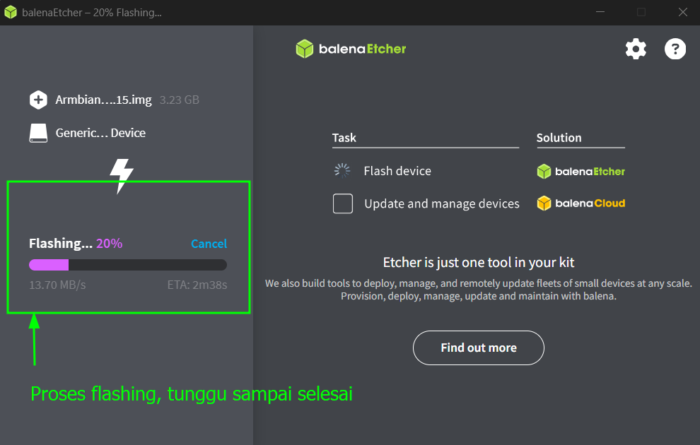 Install Armbian - Burning Image