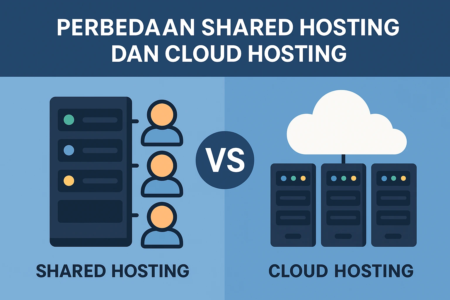 Perbedaan Shared Hosting dan Cloud Hosting