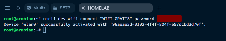 Berhasil Tersambung ke Jaringan Wifi