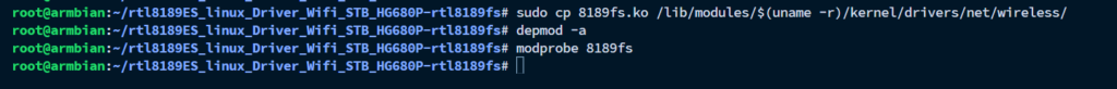 Pindahkan Hasil Compile ke lib modules