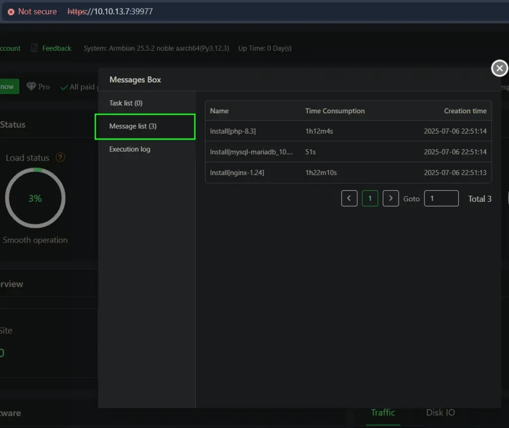Instalasi Stack Selesai